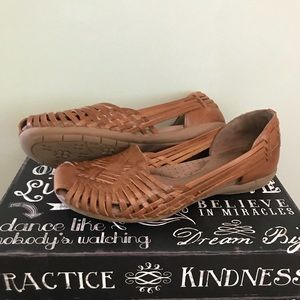 Natural Soul Huarache Flats
